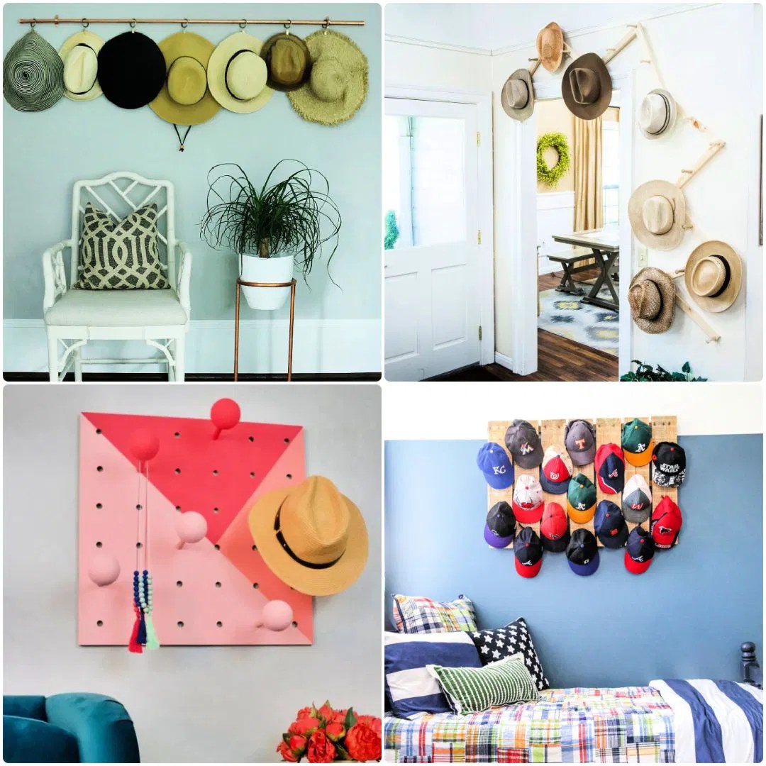 25 DIY Hat Rack Ideas To Display and Storage Hats