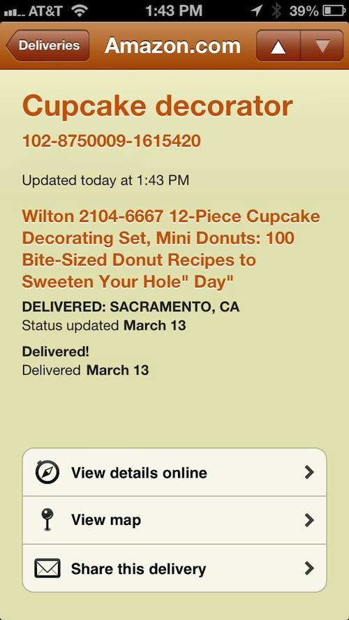 Delivery Status touch 4