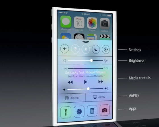 Control Center iOS 7