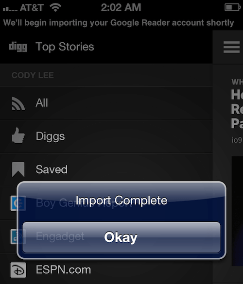 digg reader 2