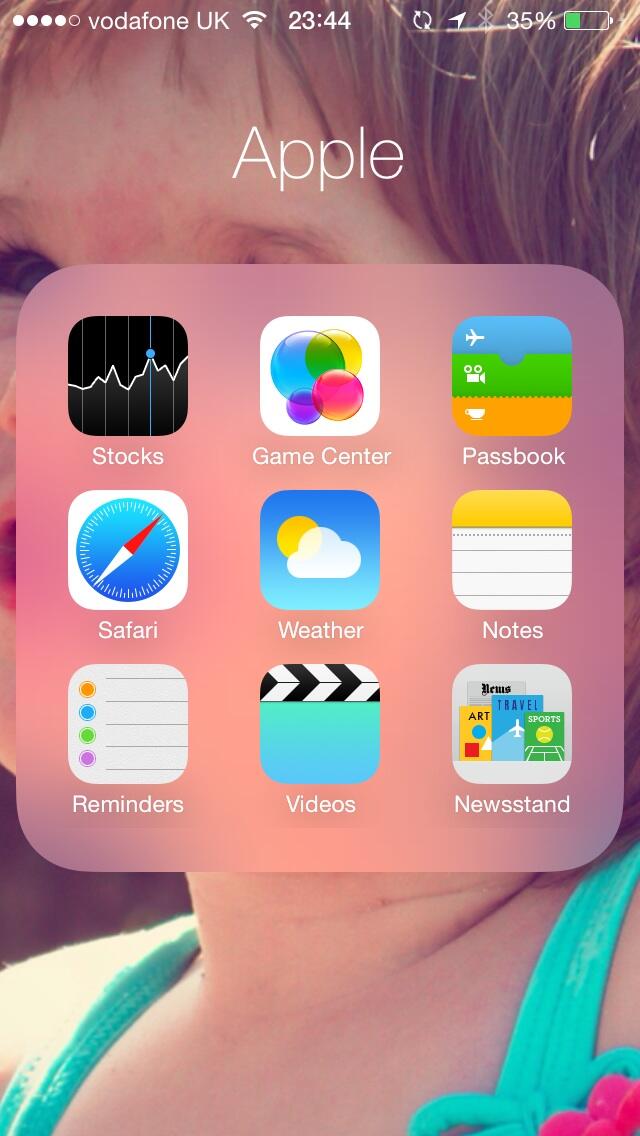 iOS 7 (Folders)