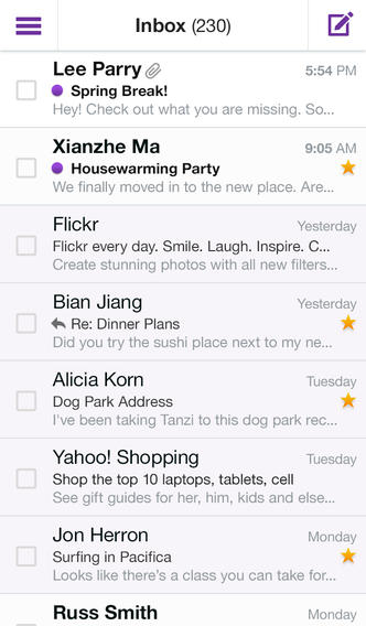 Yahoo Mail 1.5.9 for iOS (iPhone screenshot 004)