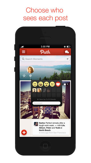 Path 3.2 for iOS (iPhone screenshot 002)