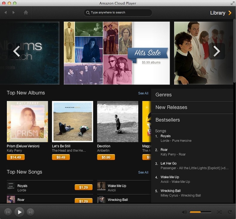 Amazon releases Cloud Player app for Mac