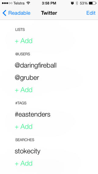 Readable 2.0 for iOS (iPhone screenshot 003)