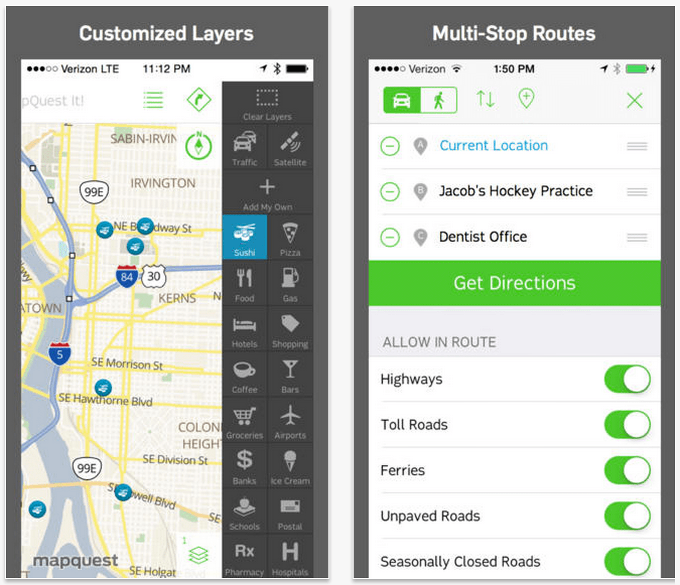 MapQuest app finds relevance again with beautiful iOS 7 redesign