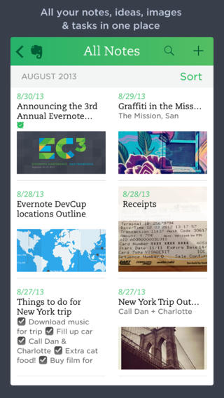 Evernote 7.2 for iOS (iPhone screenshot 001)