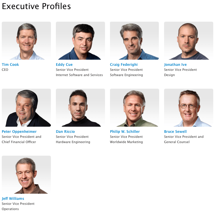 apple executives