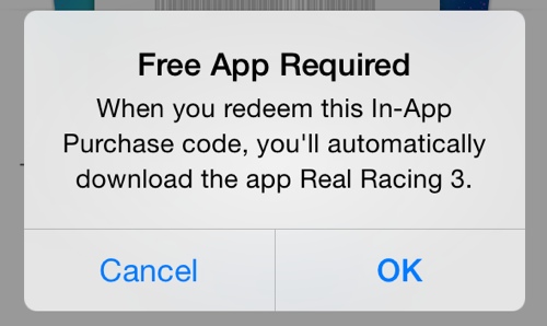Real Racing 3 (In-App Purchase promo codes 002)