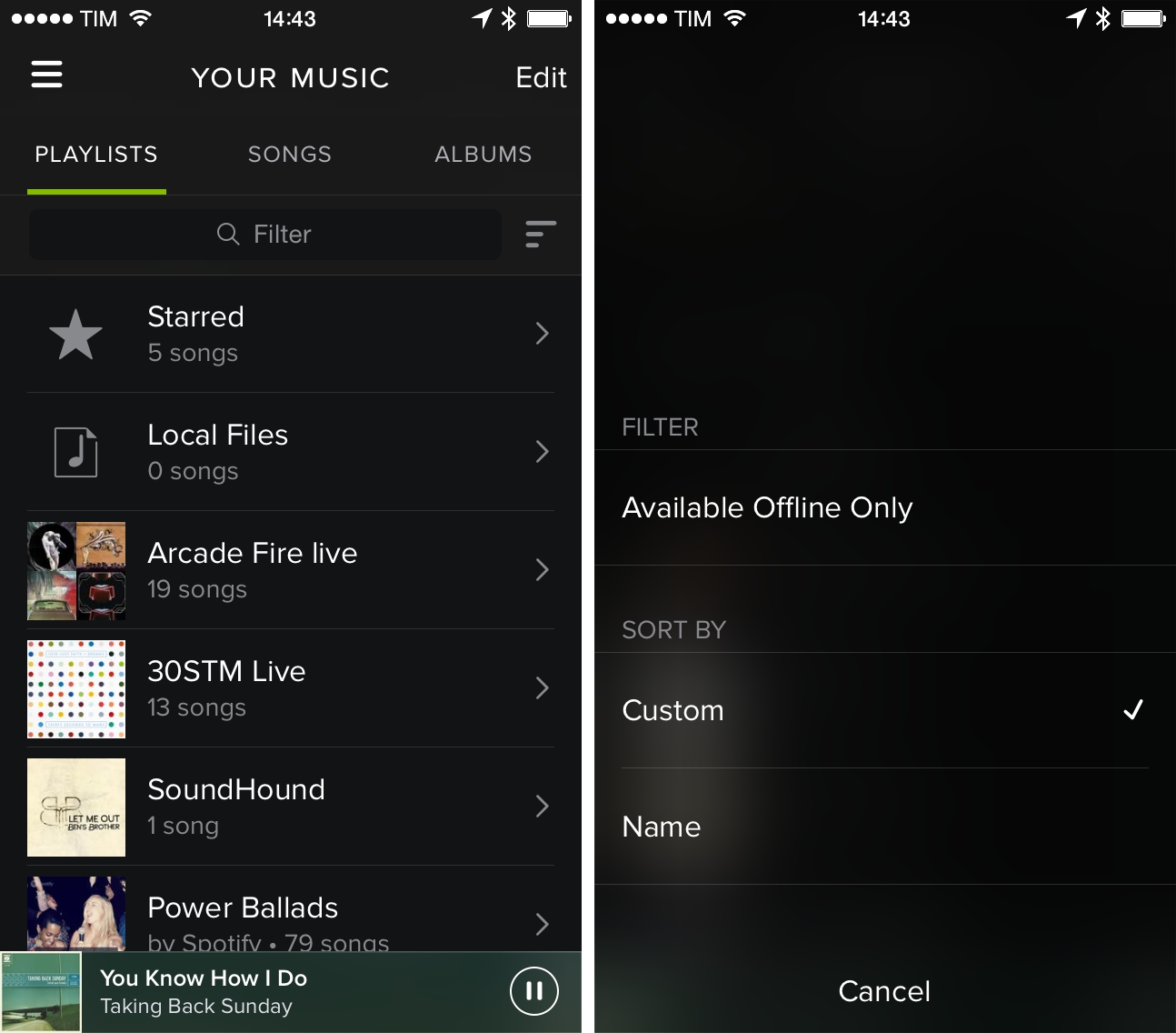 Spotify updated with new sorting and filtering options, prompts for
