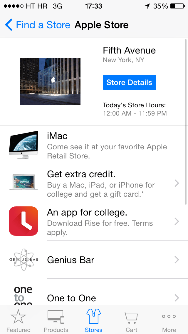 Apple Store (Free Rise Alarm Clock app 001)