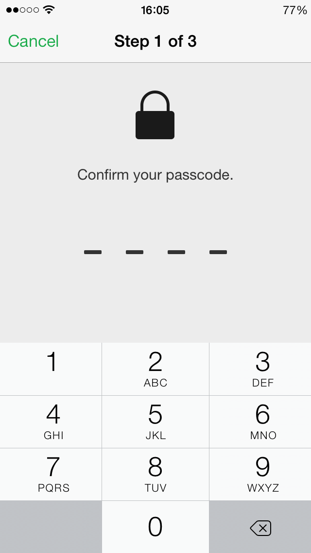 Lost Mode create passcode