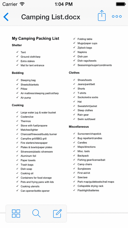 Dropbox 3.6 for iOS (File rename, iPhone animated GIF 001)