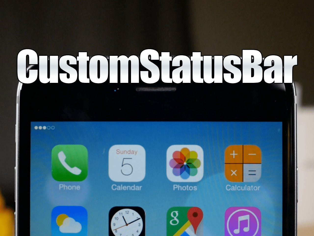 CustomStatusBar sanitize the iOS 8 status bar