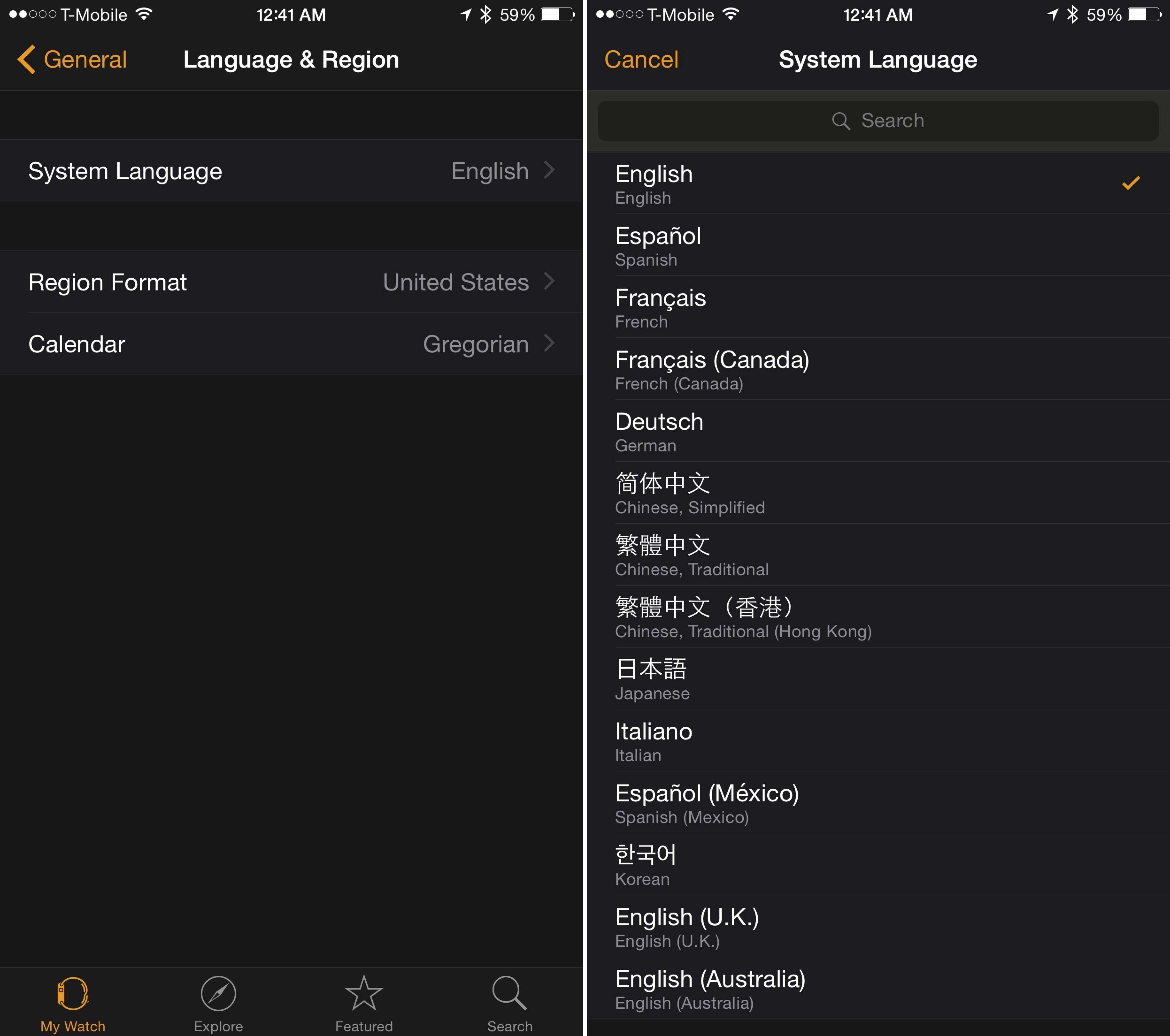 How to change the language on your Apple Watch
