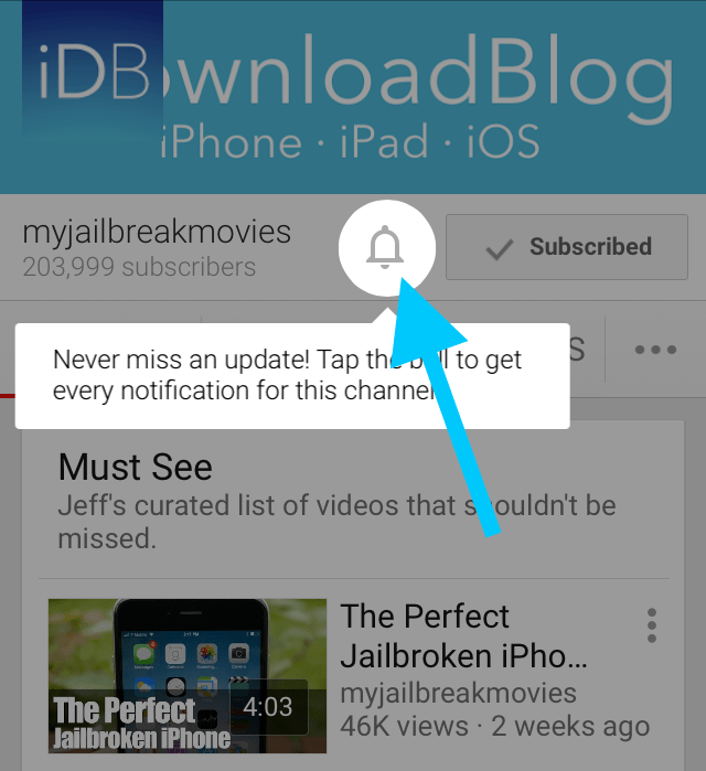 Subscribe YouTube Notifications iDownloadBlog