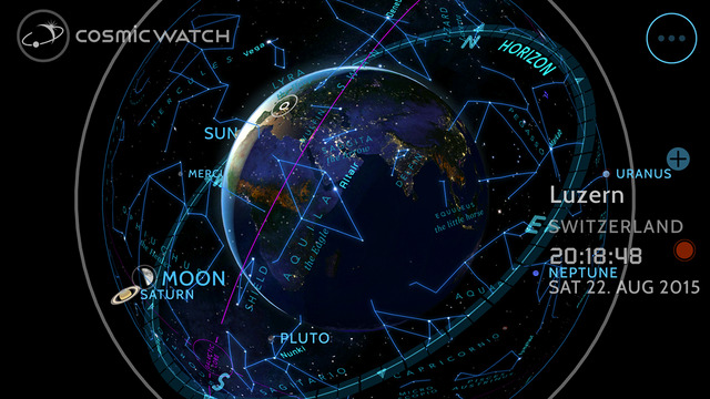 Cosmic-Watch for iOS iPhone screenshot 002