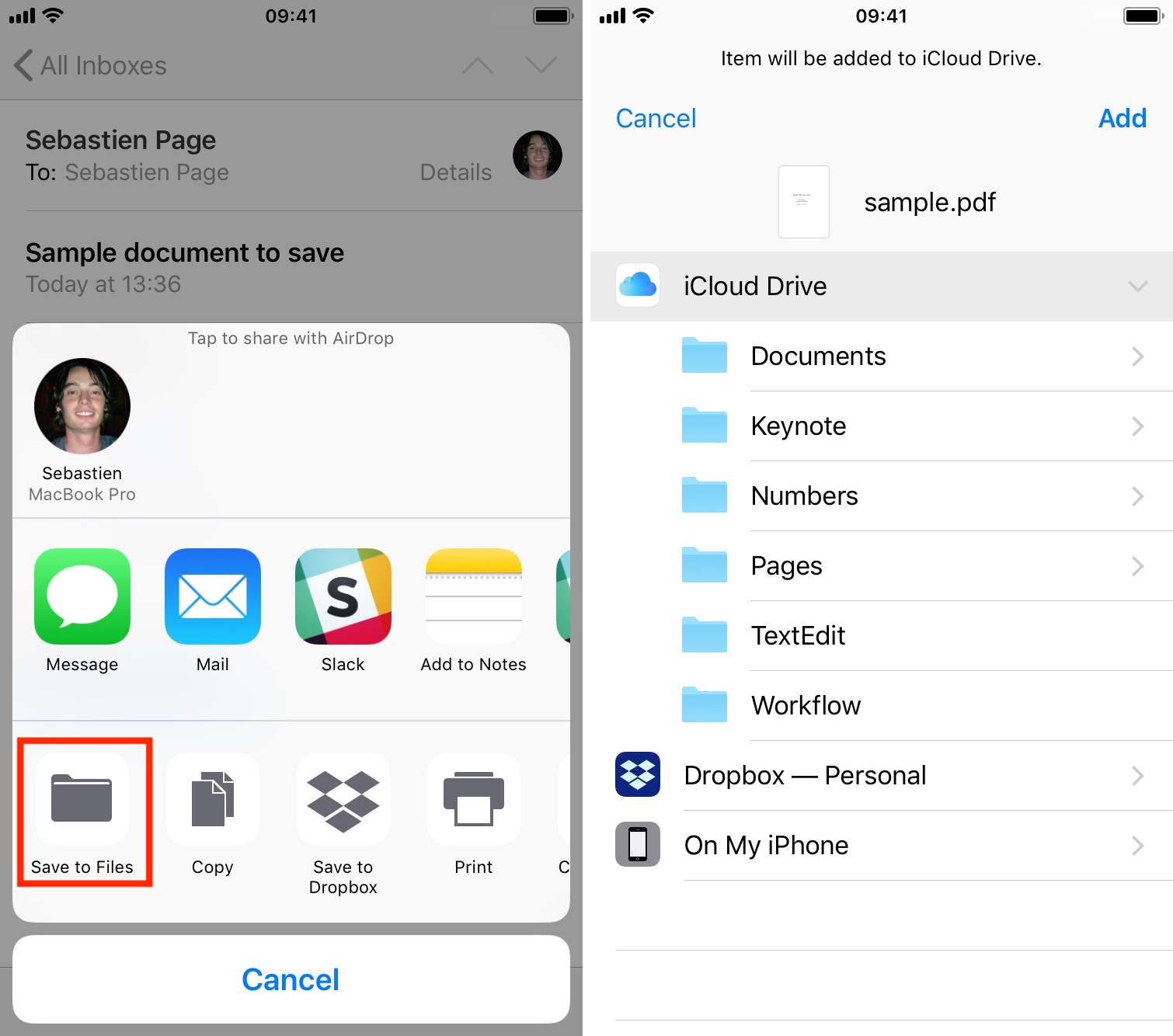 How to save email attachments to iPhone and iPad