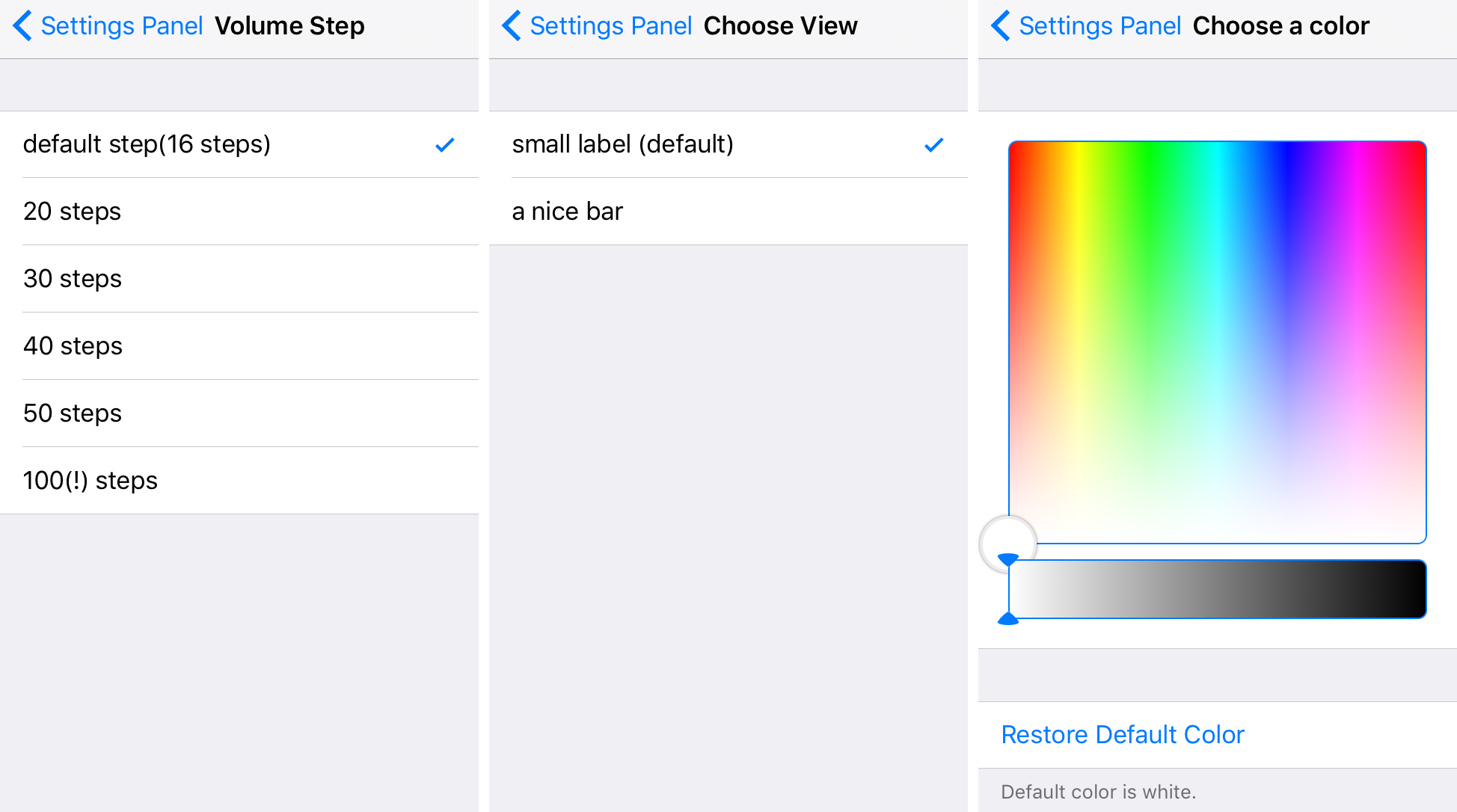 SmartVolumeControl Prefs 2