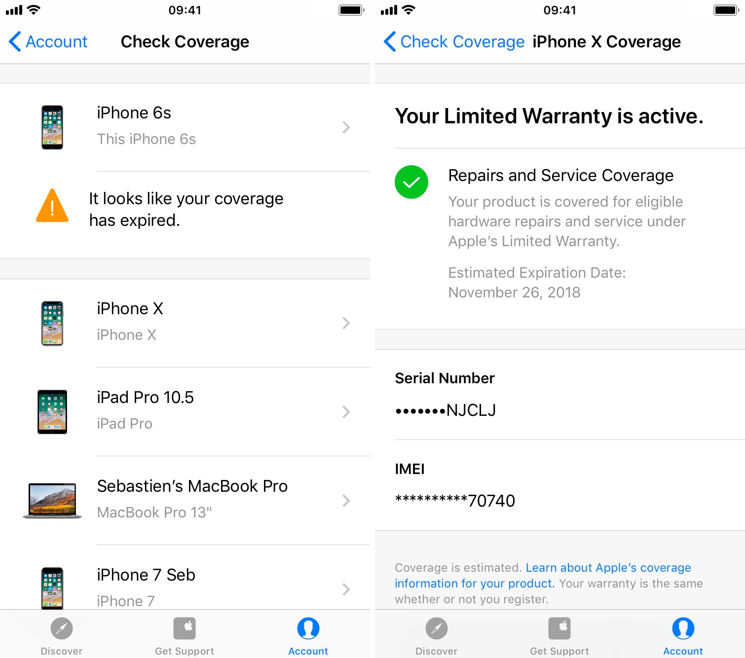 How to check the warranty status of your devices with the Apple Support app