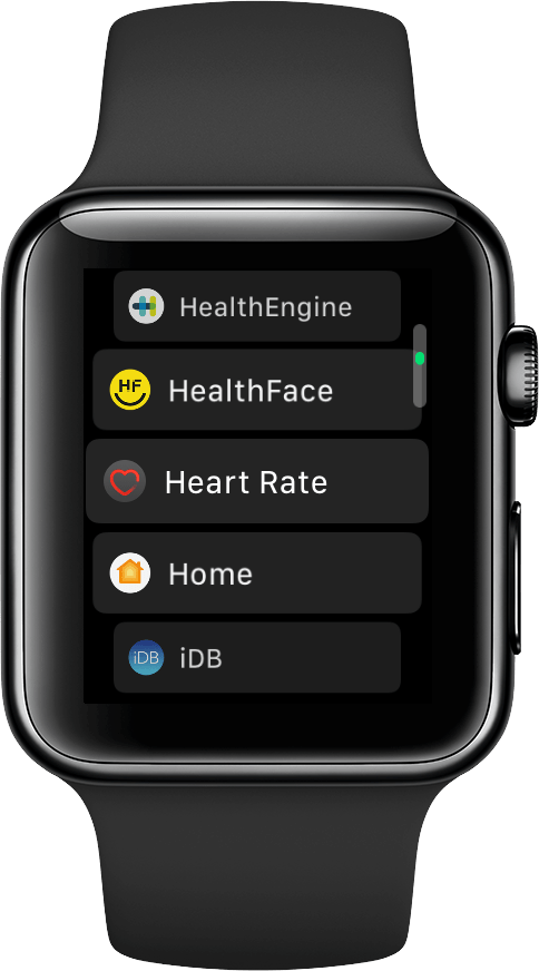 open Heart Rate app on Apple Watch
