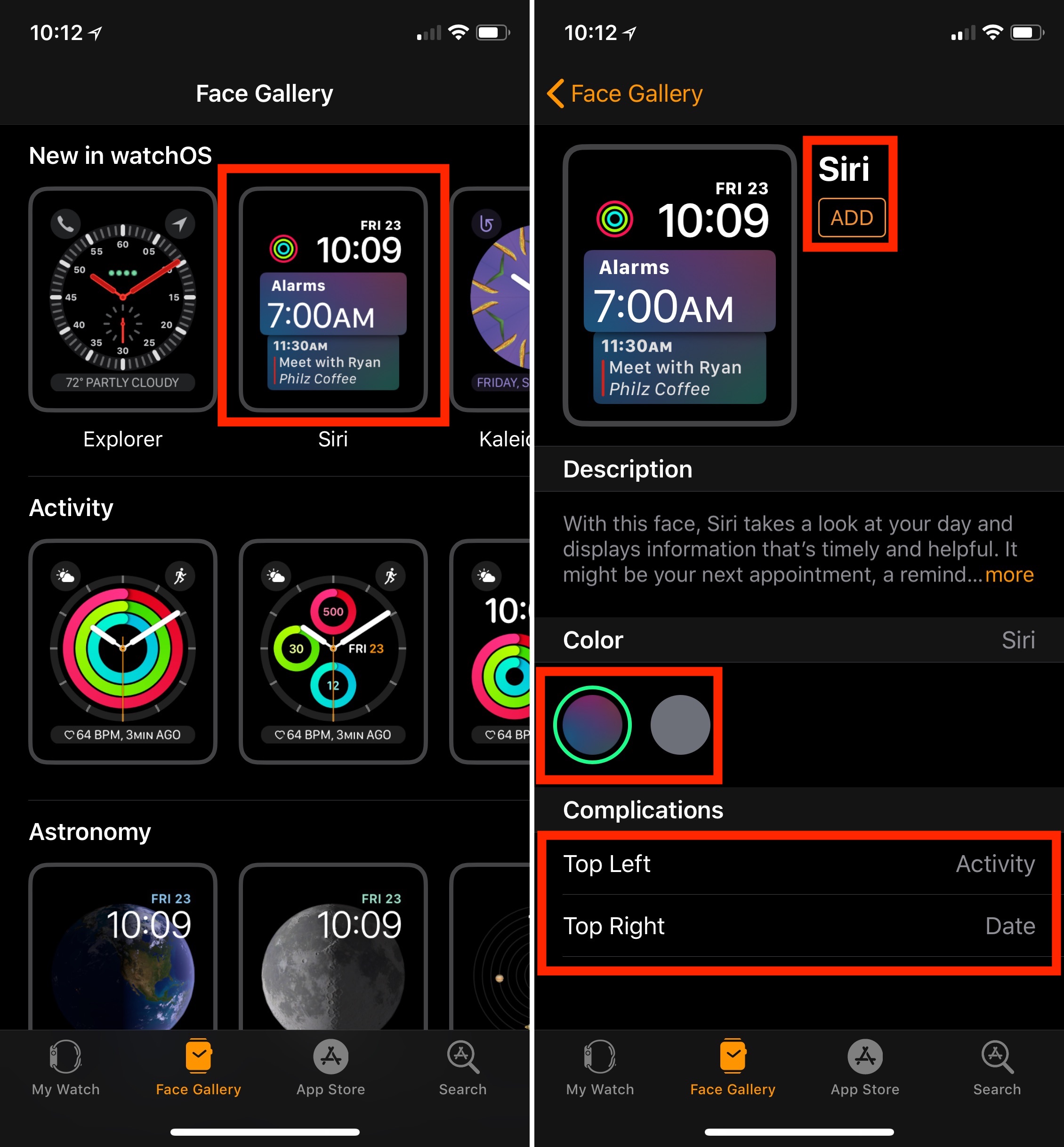 How to use the enhanced Apple Watch Siri face