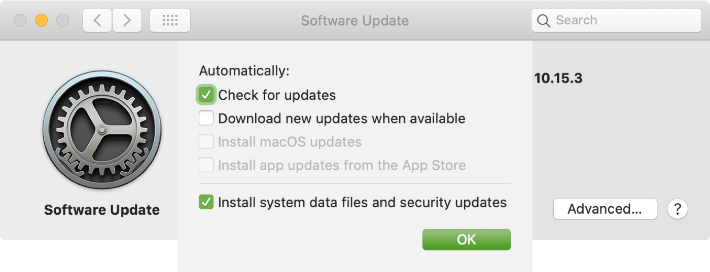 How to disable automatic software updates on Mac