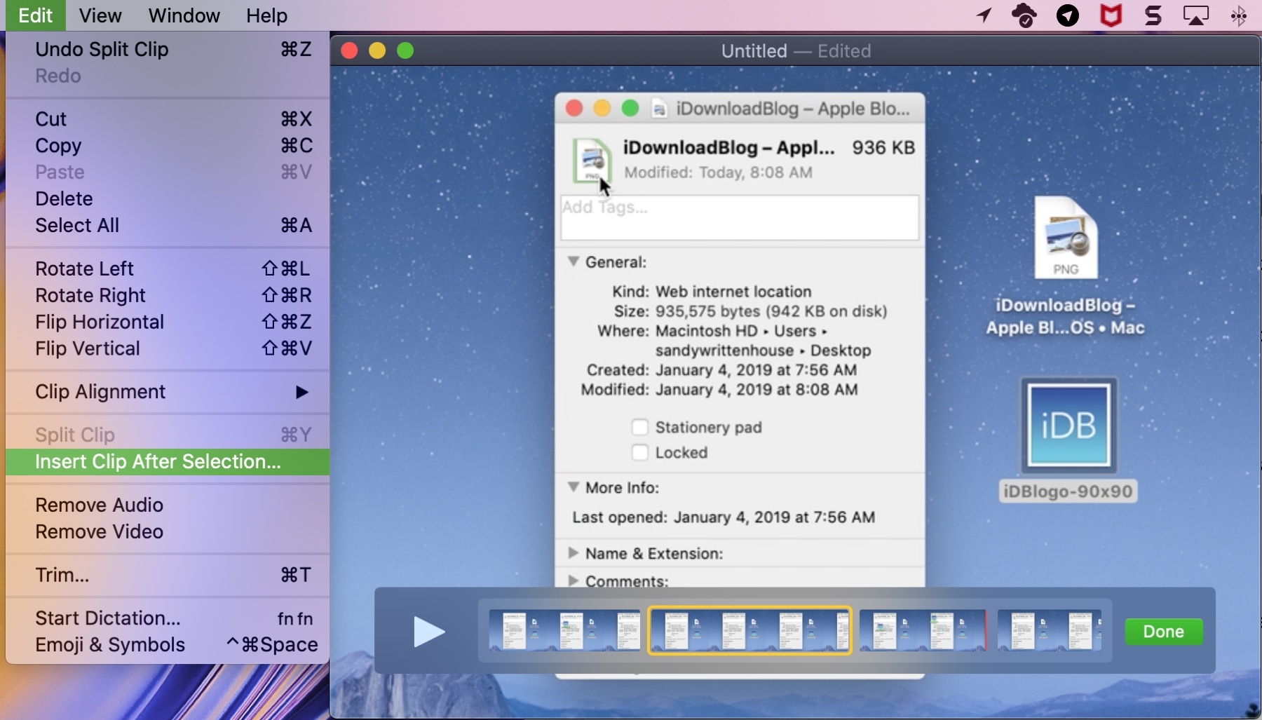 How to edit a video with QuickTime Player on Mac