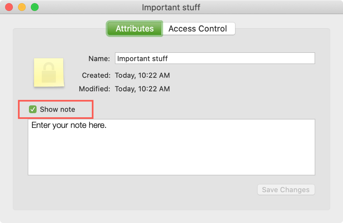 How to store Secure Notes on Mac with Keychain Access