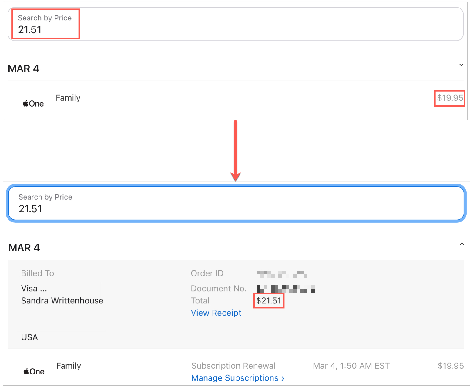 How to see what means on your bank statement