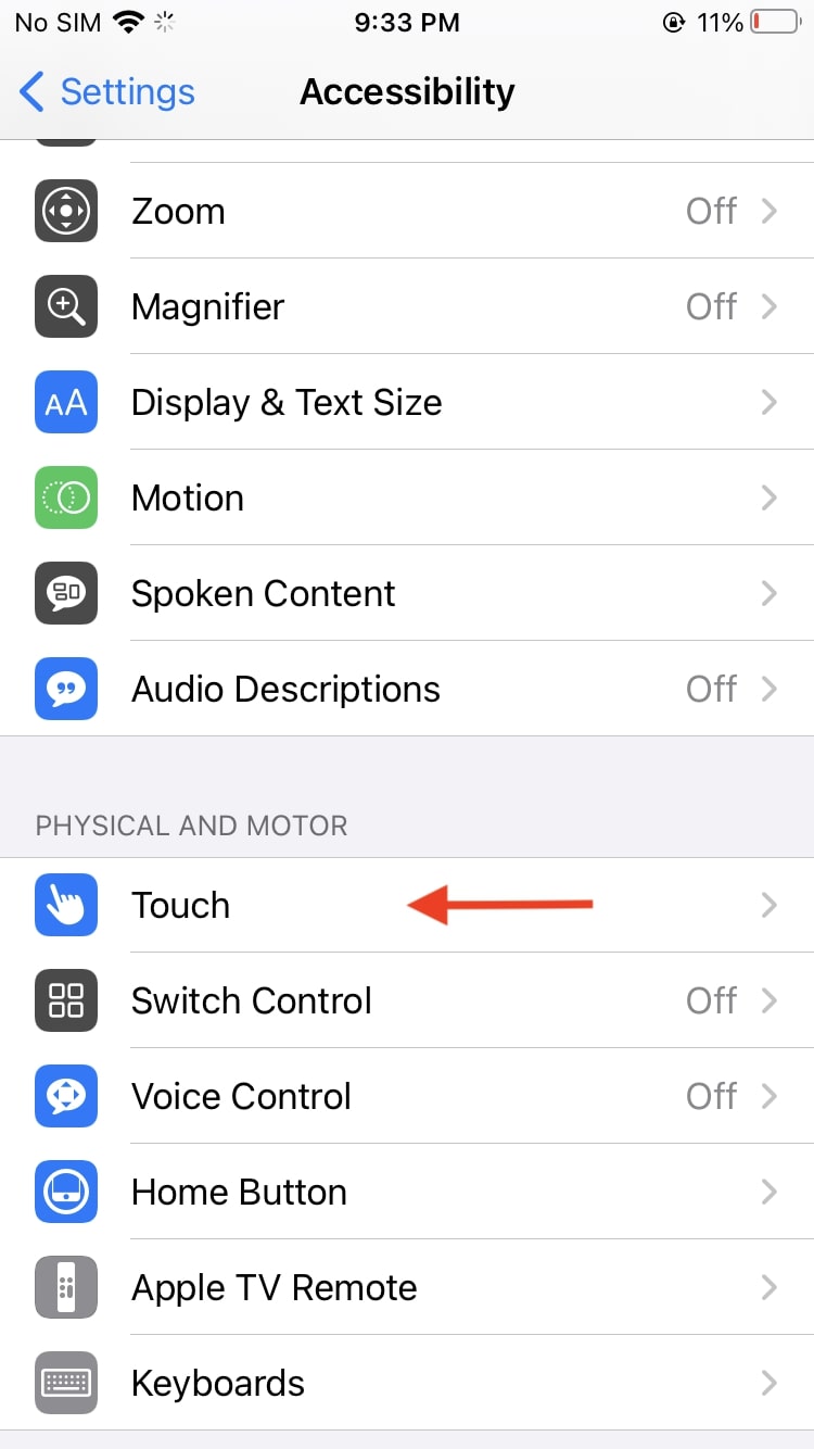 How to take a screenshot on iPhone without using any buttons