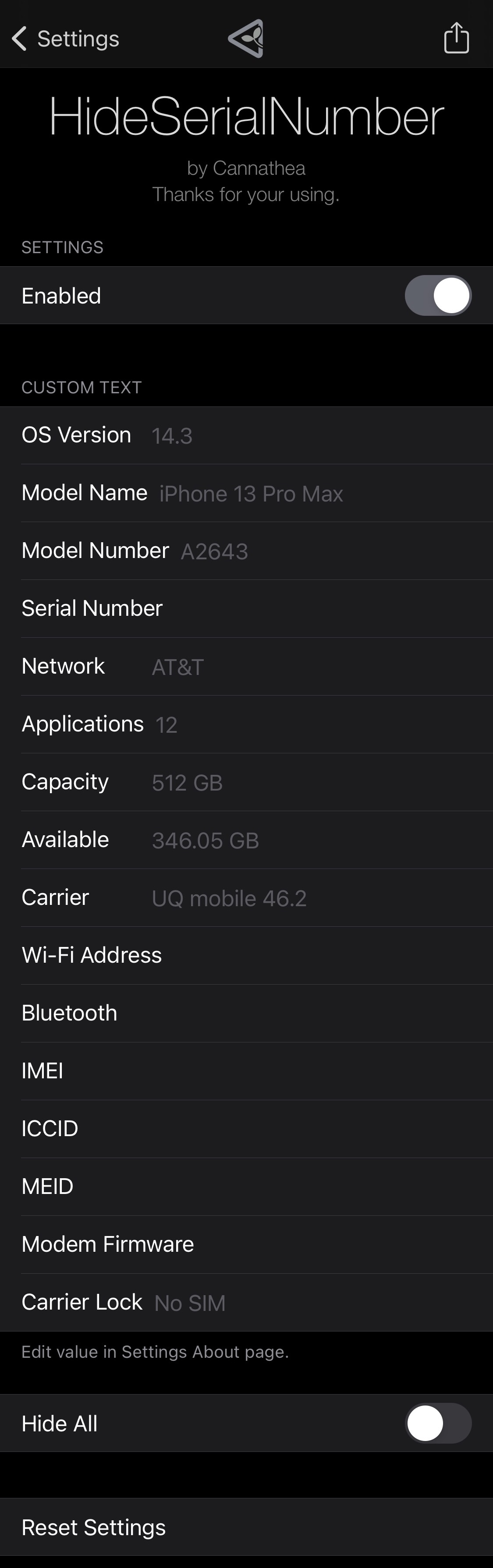 This new jailbreak tweak conceals or spoofs sensitive device