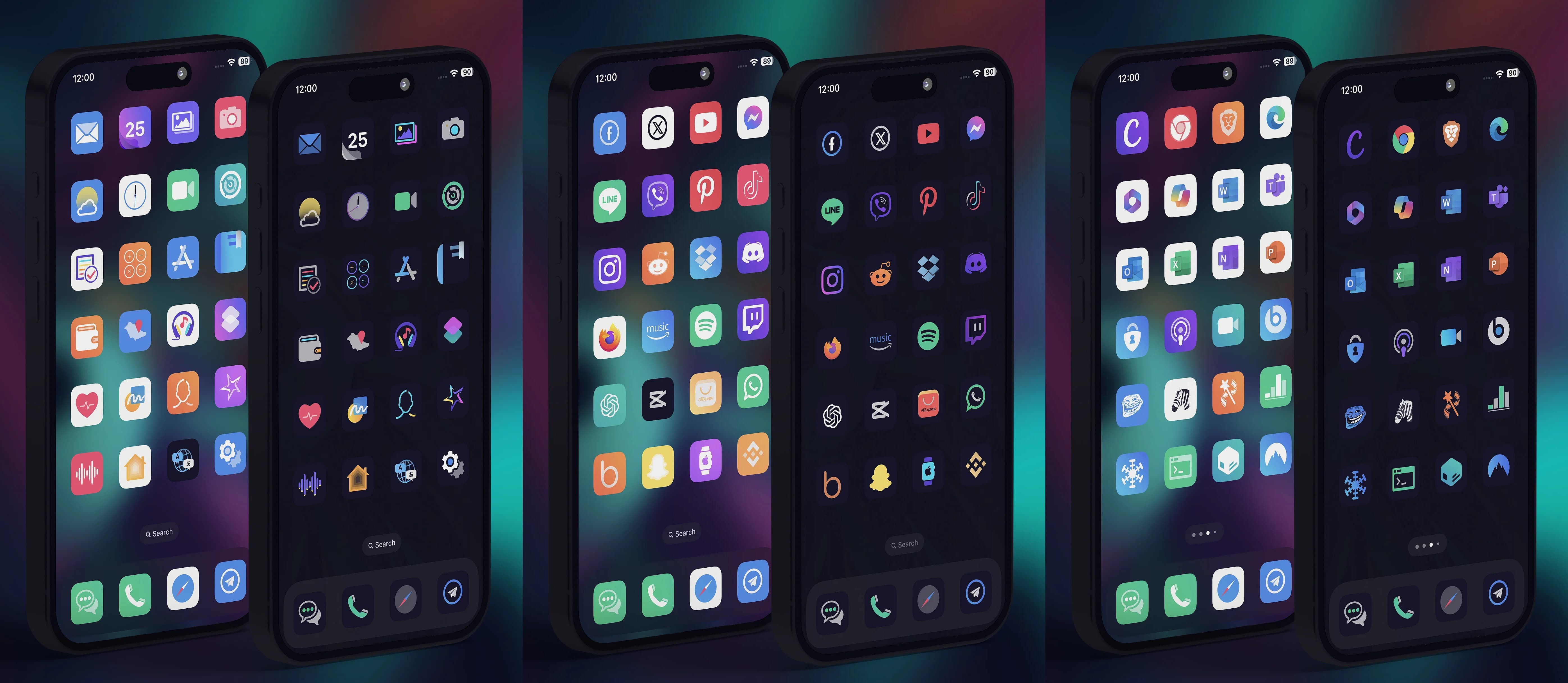 The Velar theme looks great with both dark and light mode on iPhones