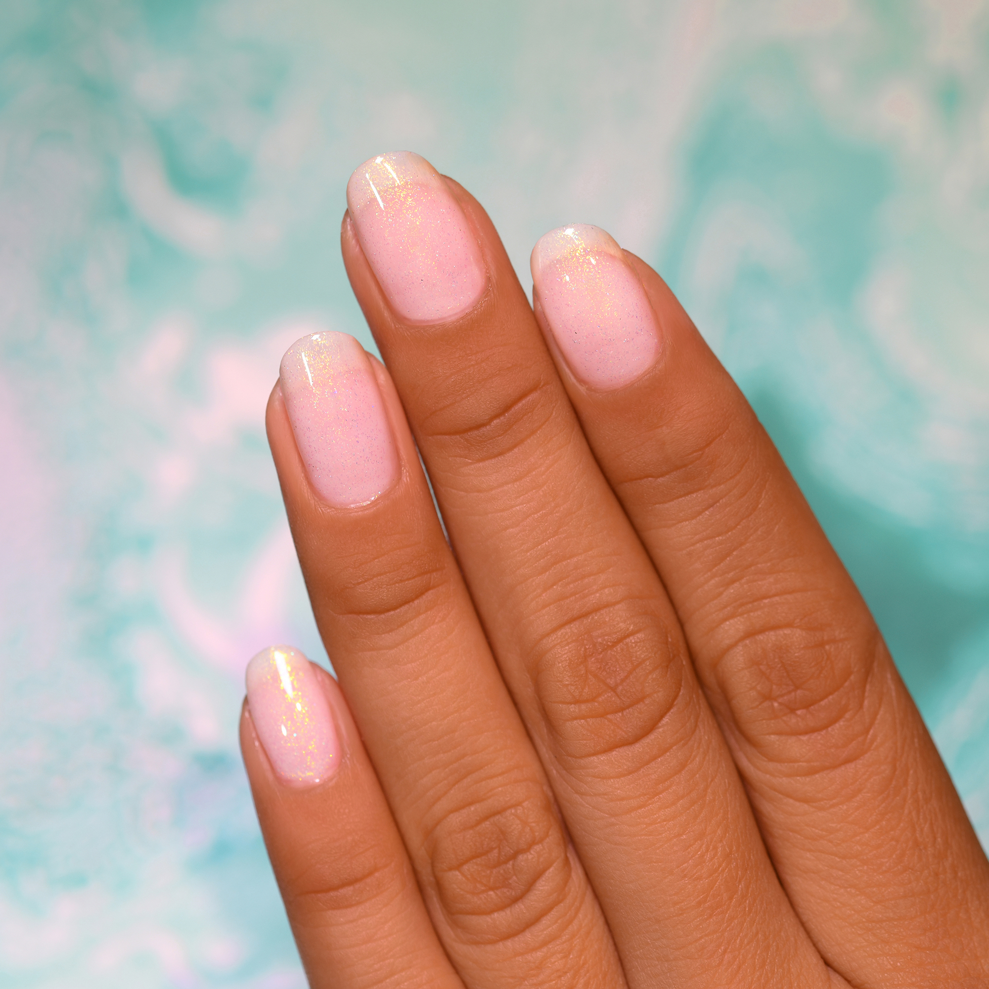 ILNP Pina Colada Sheer White Holographic Jelly Nail Polish