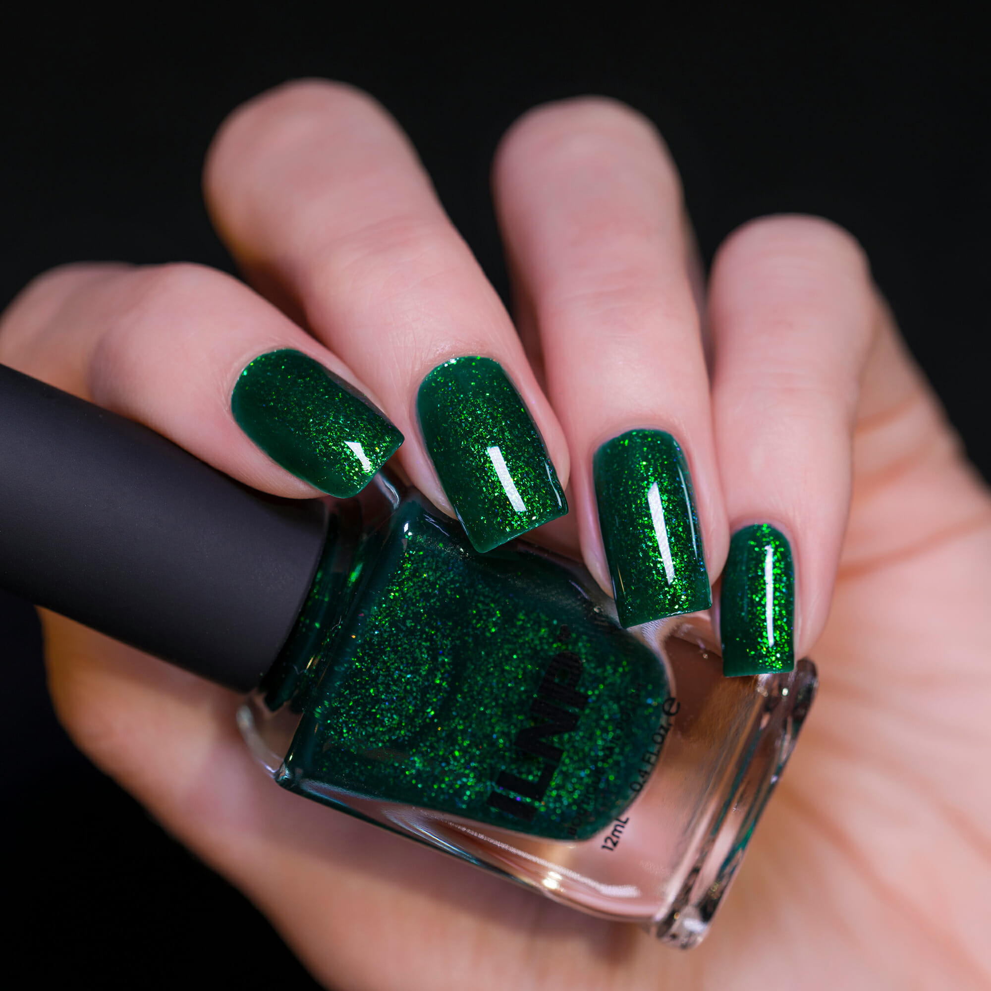 ILNP Good Fortune Radiant Emerald Green Shimmer Nail Polish