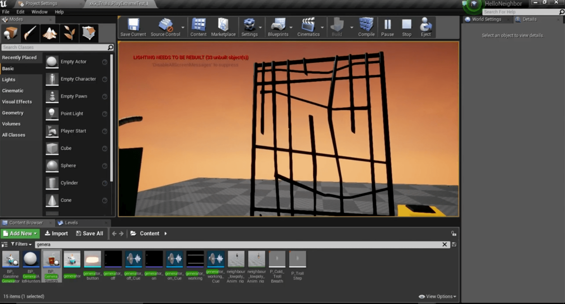 Hello Neighbor Modding Tuto 2 Setting Up a Gate & Switch! tutorial