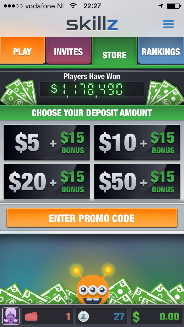 Screenshot image Quezztion Real Money Trivia Indie DB