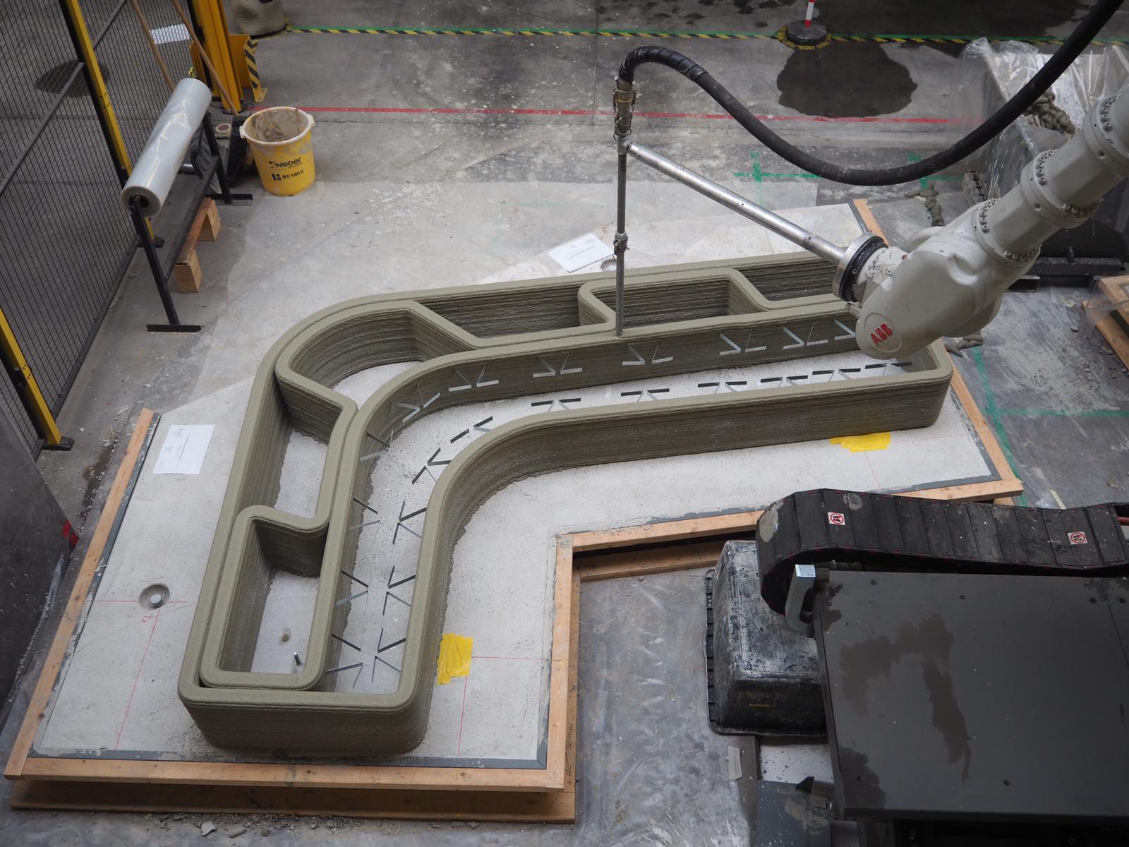 Flexible, durable, strong 3D printing with concrete provides numerous
