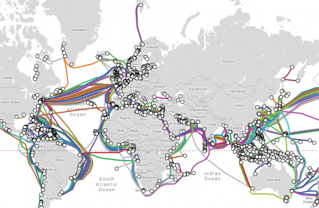 A look at the world's submarine cable systems that power the