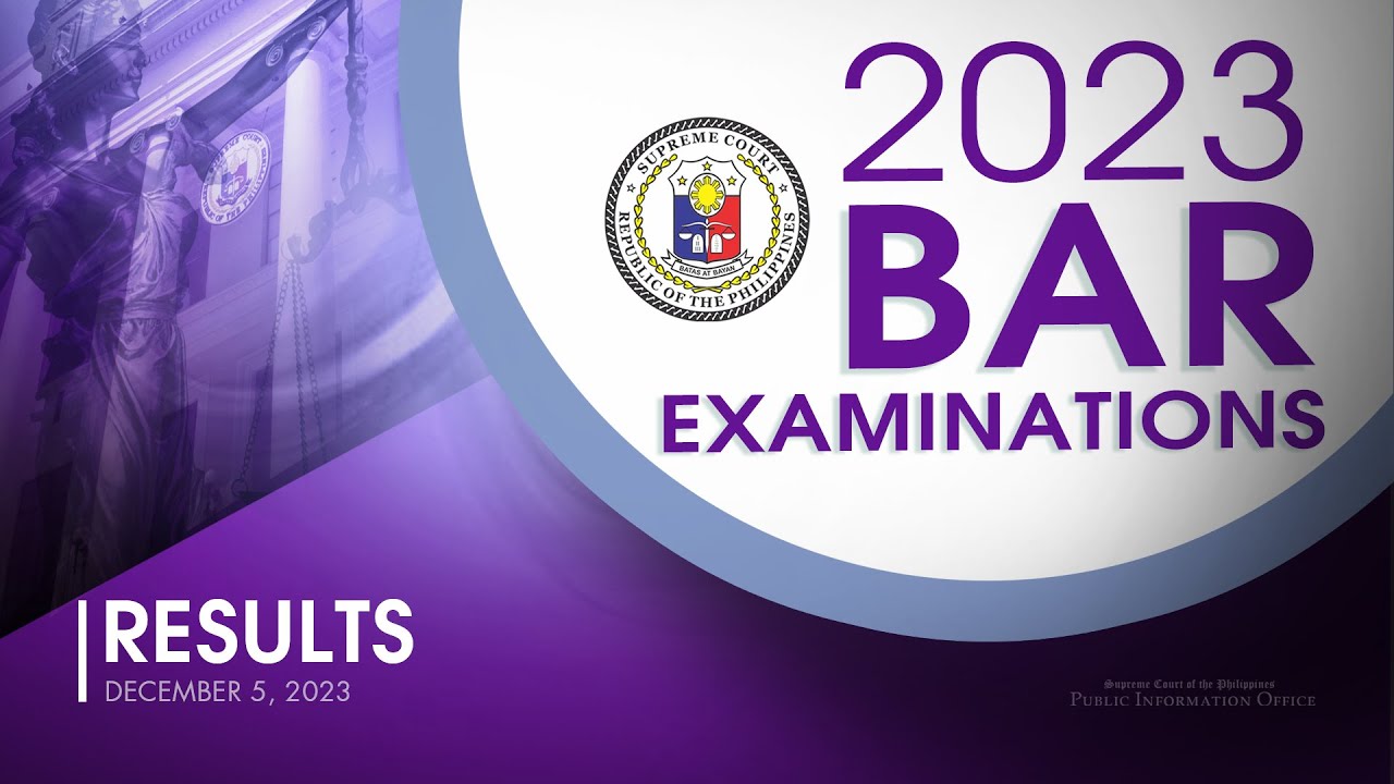 You can stream the 2023 Bar exams results announcement here