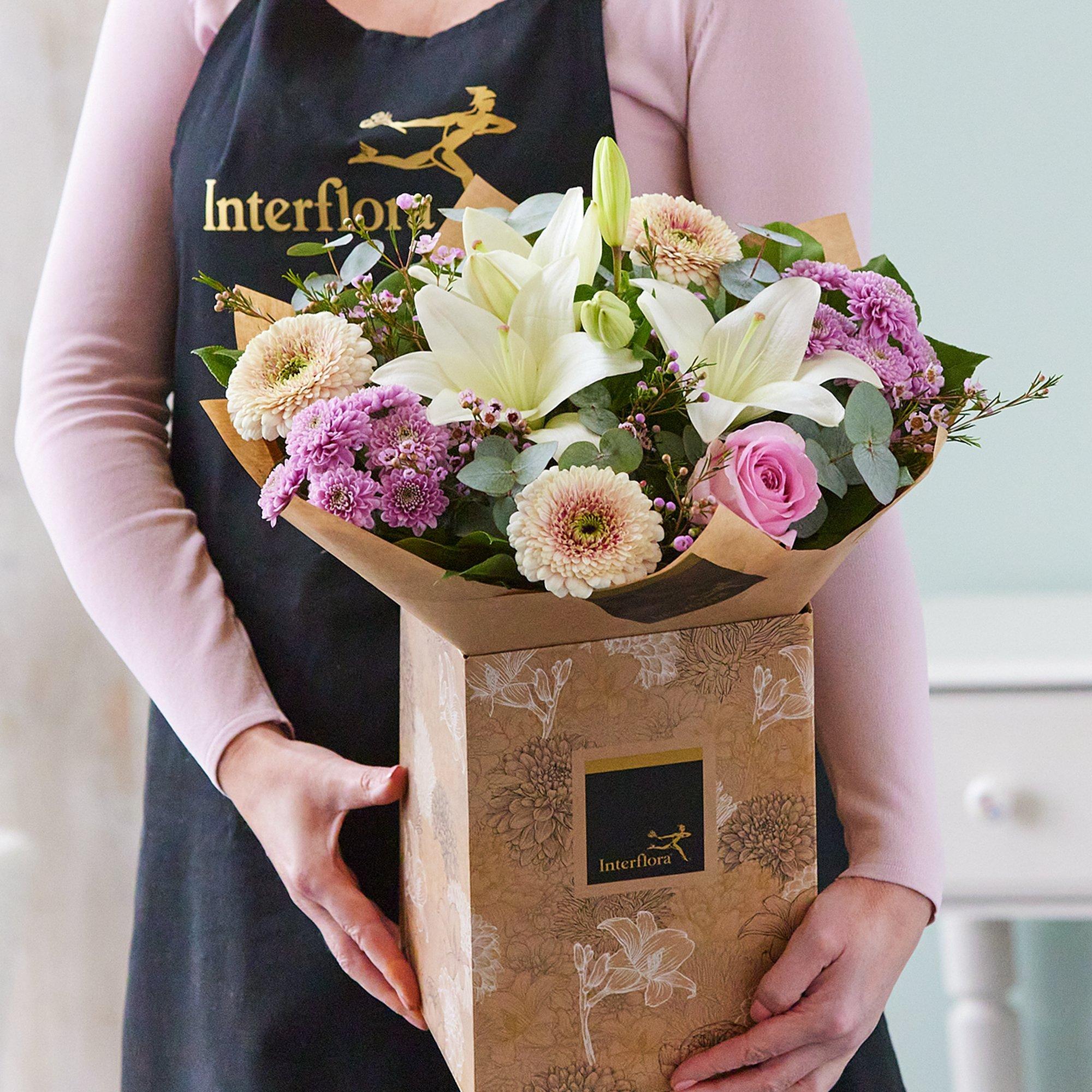 Pastels handtied Flower Bouquet Interflora