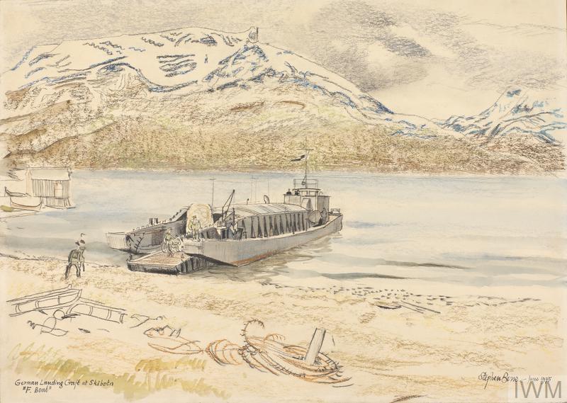 German Landing Craft at Skibotn Imperial War Museums