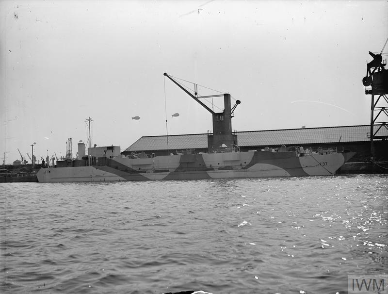 THE NAVY'S LANDING CRAFT (FLAK) 37. 24 SEPTEMBER 1943, TILBURY DOCKS
