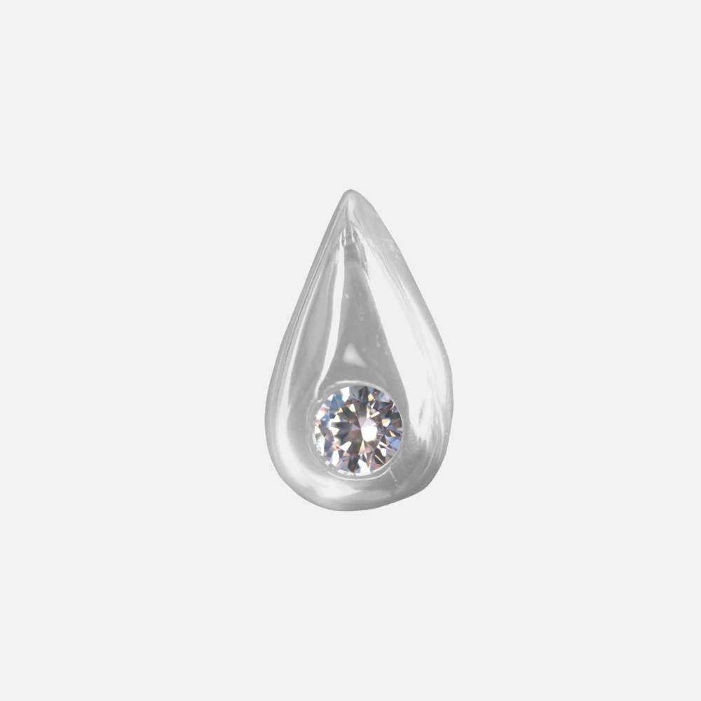 Droplet with Gem Various Gems iZi Tooth Jewellery