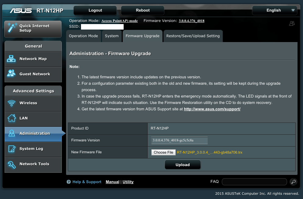 Cara Upgrade Firmware Asus RTN12HP « Jaranguda