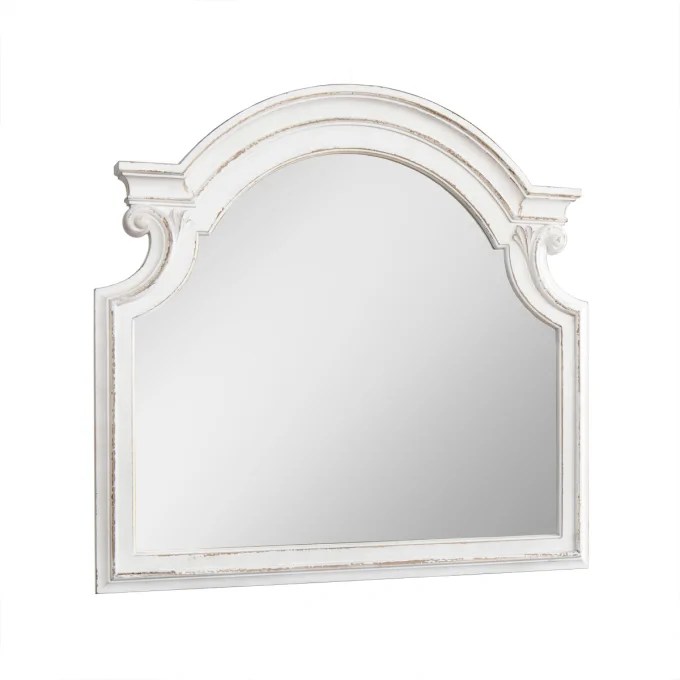 Savannah Antique White Mirror Jerome's Furniture