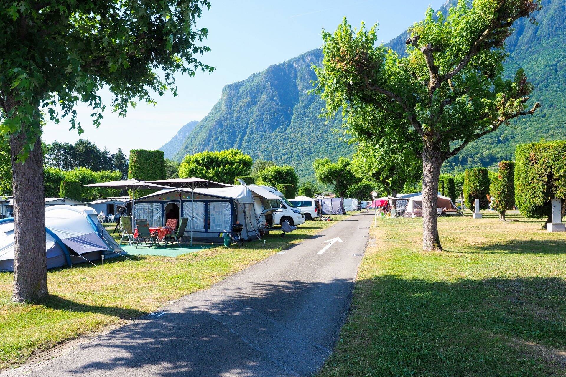 Camping RiveBleue, Le Bouveret, Suisse (2024) Tous les campings sur