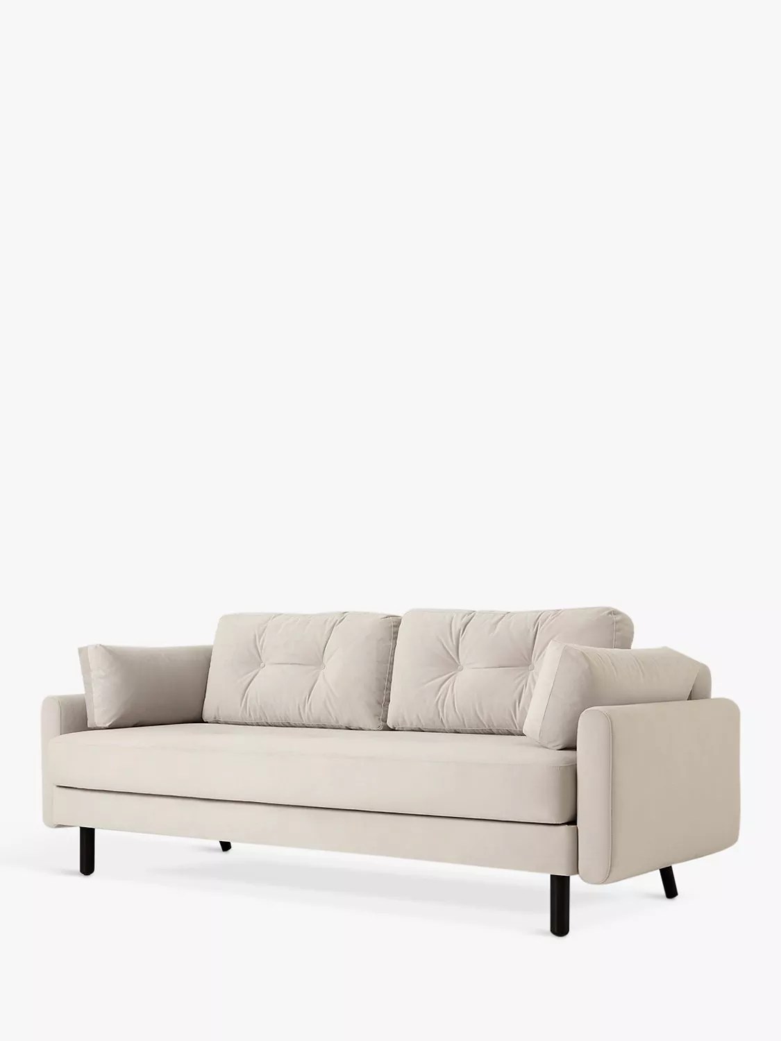 Swyft Model 04 Large 3 Seater Double Sofa Bed, Velvet Bone