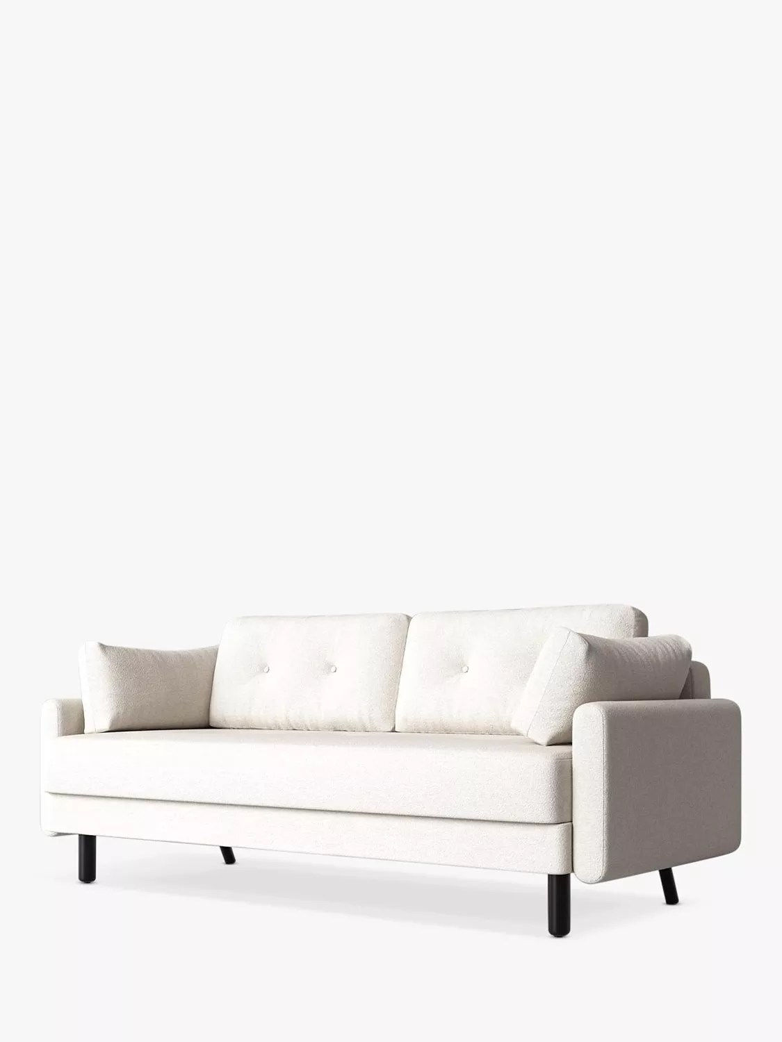 Swyft Model 04 Large 3 Seater Double Sofa Bed, Boucle Ivory