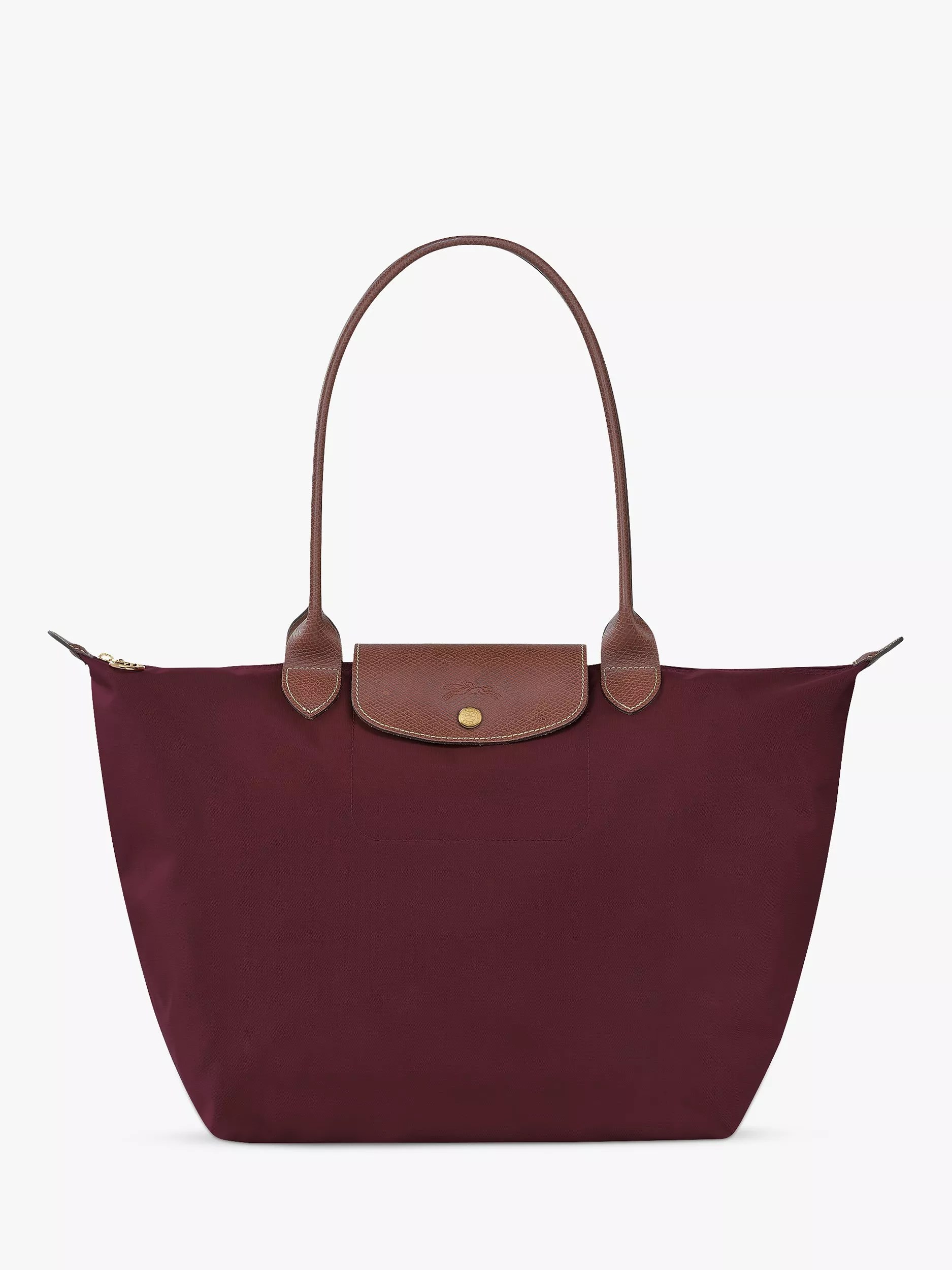 Longchamp Le Pliage Original Large Shoulder Bag, Burgundy